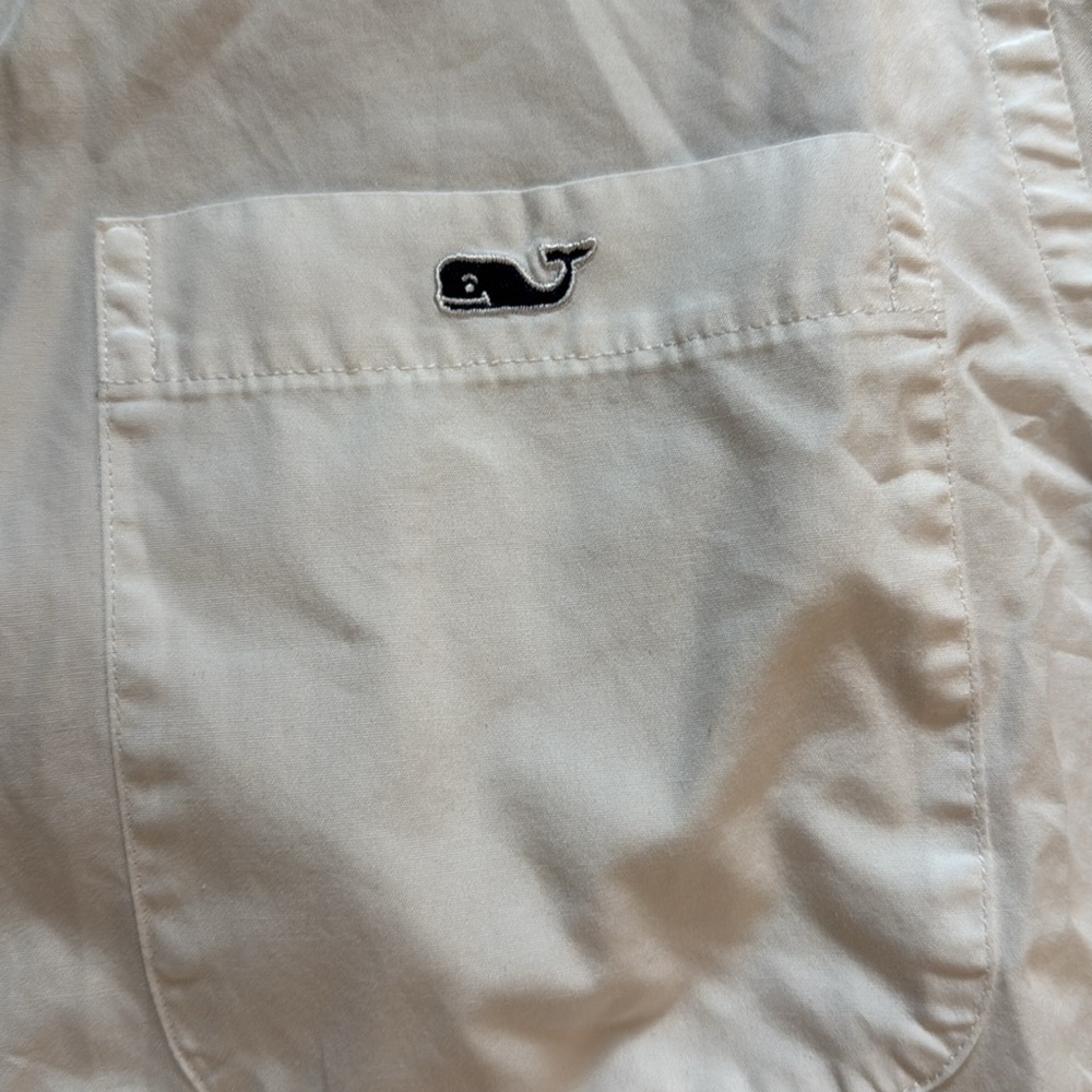 Men's White Button-Down Shirt - Picture 2 of 4